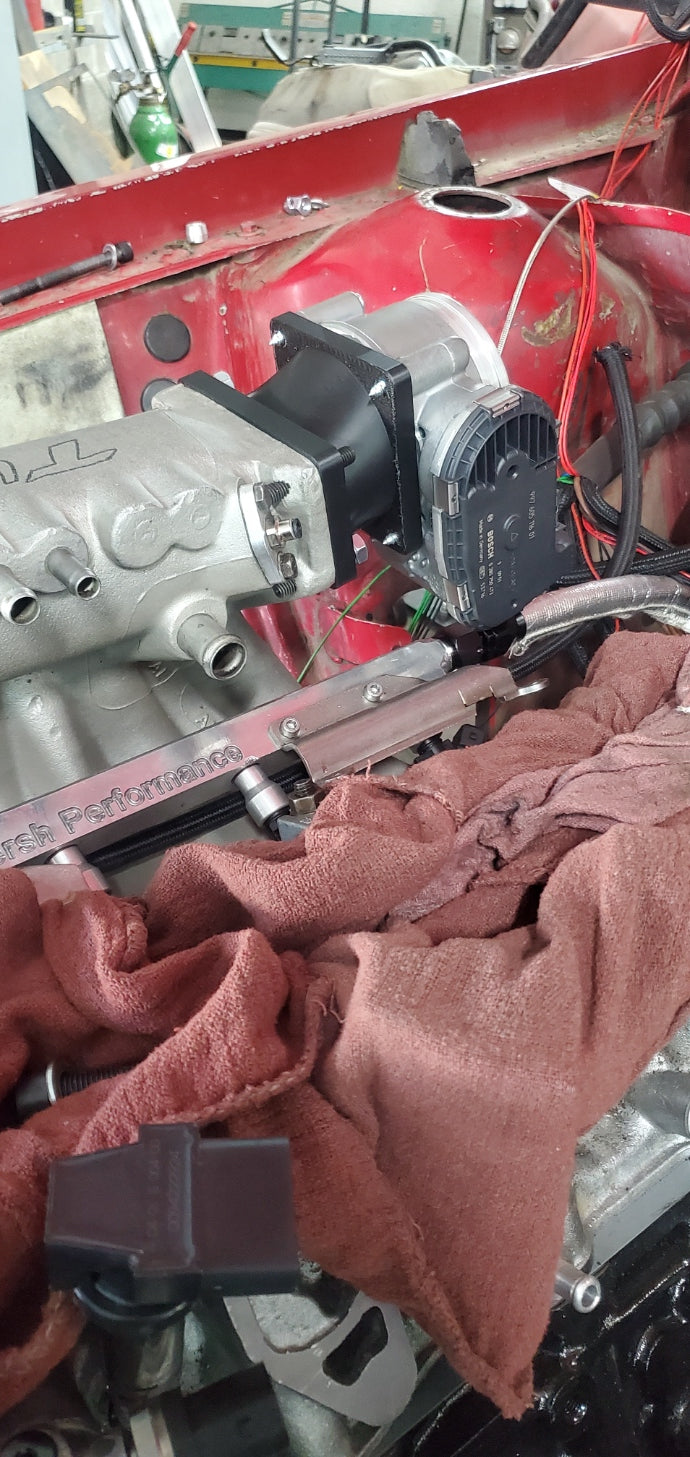 Audi/VW 8/10/16v DBW BOSCH Throttle Body Adapter for CIS Intake Manifolds