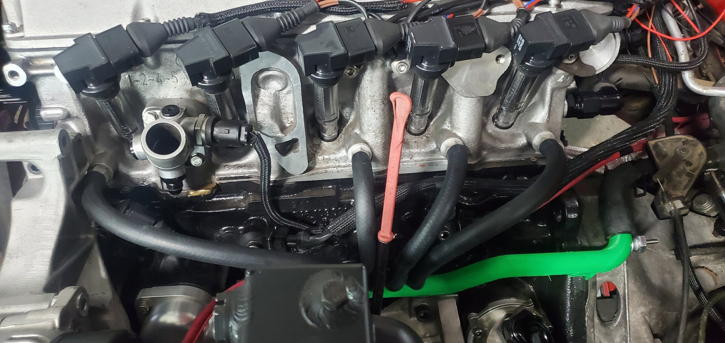 Audi Small Chassis Heater Pipe with Return Ports for Coolant Mod