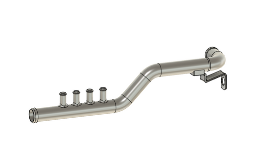 Audi Small Chassis Heater Pipe with Return Ports for Coolant Mod